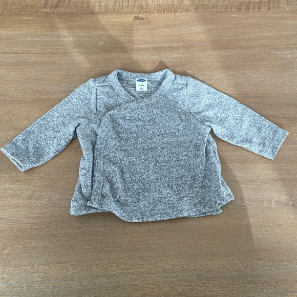 🎀 5 for $30 Old Navy Super Soft Kimono Sweater in Gray 0-3M - Picture 1 of 4